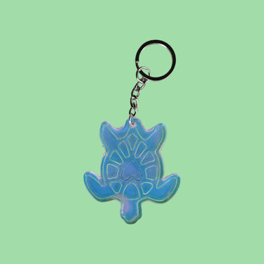 Sea Turtle Shaped Keychain - Acrylic - Translucent - Colour Changing - Unicorn Fart Productions